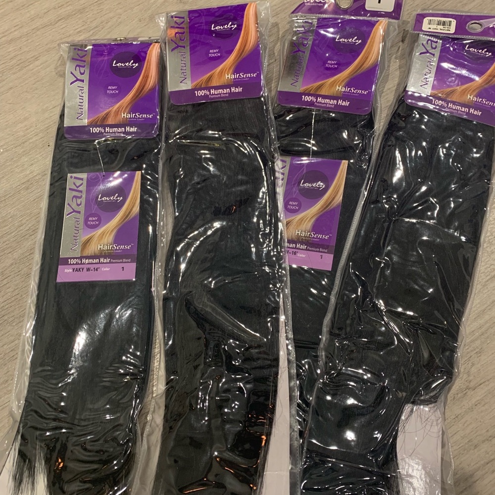 100% Human Hair Extensions 14”